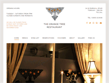 Tablet Screenshot of orangetreerestaurant.com